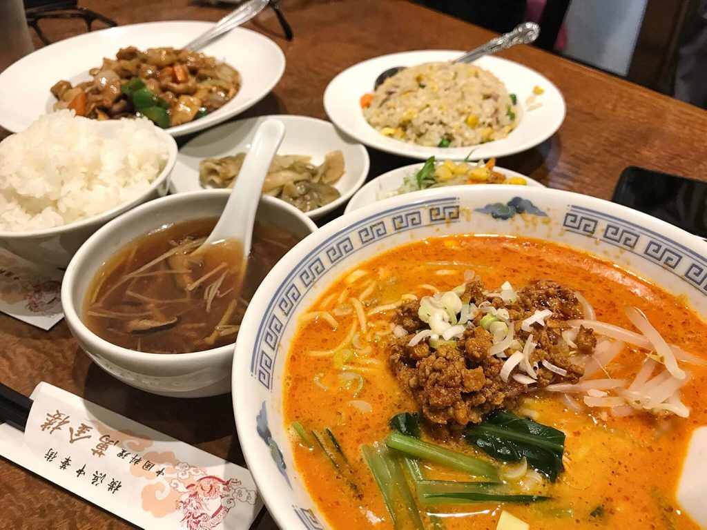 Yokohama Chinatown Food Full Dinner Set noodles