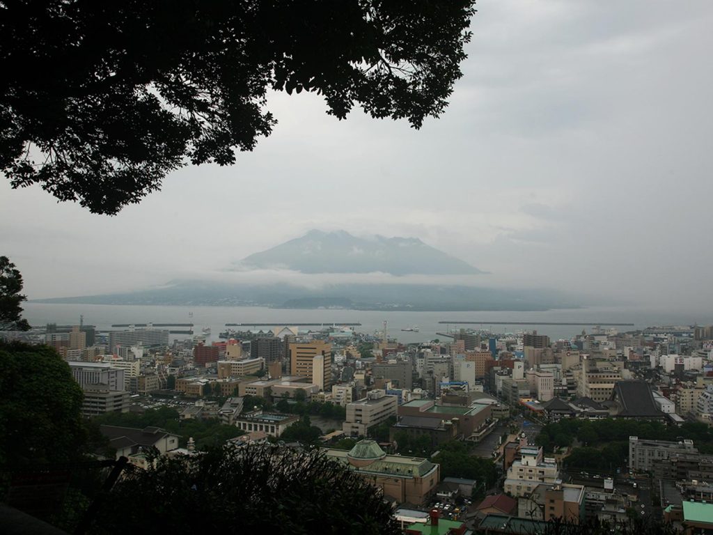 Kagoshima Japan Shiroyama Park View