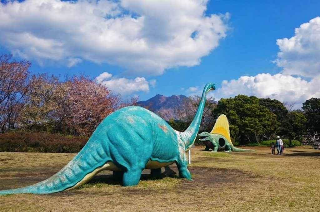 Cherry Blossom Festival Japan Sakurajima Dinosaur Park