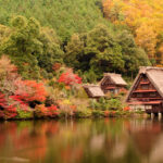 Autumn in Japan Traditional house