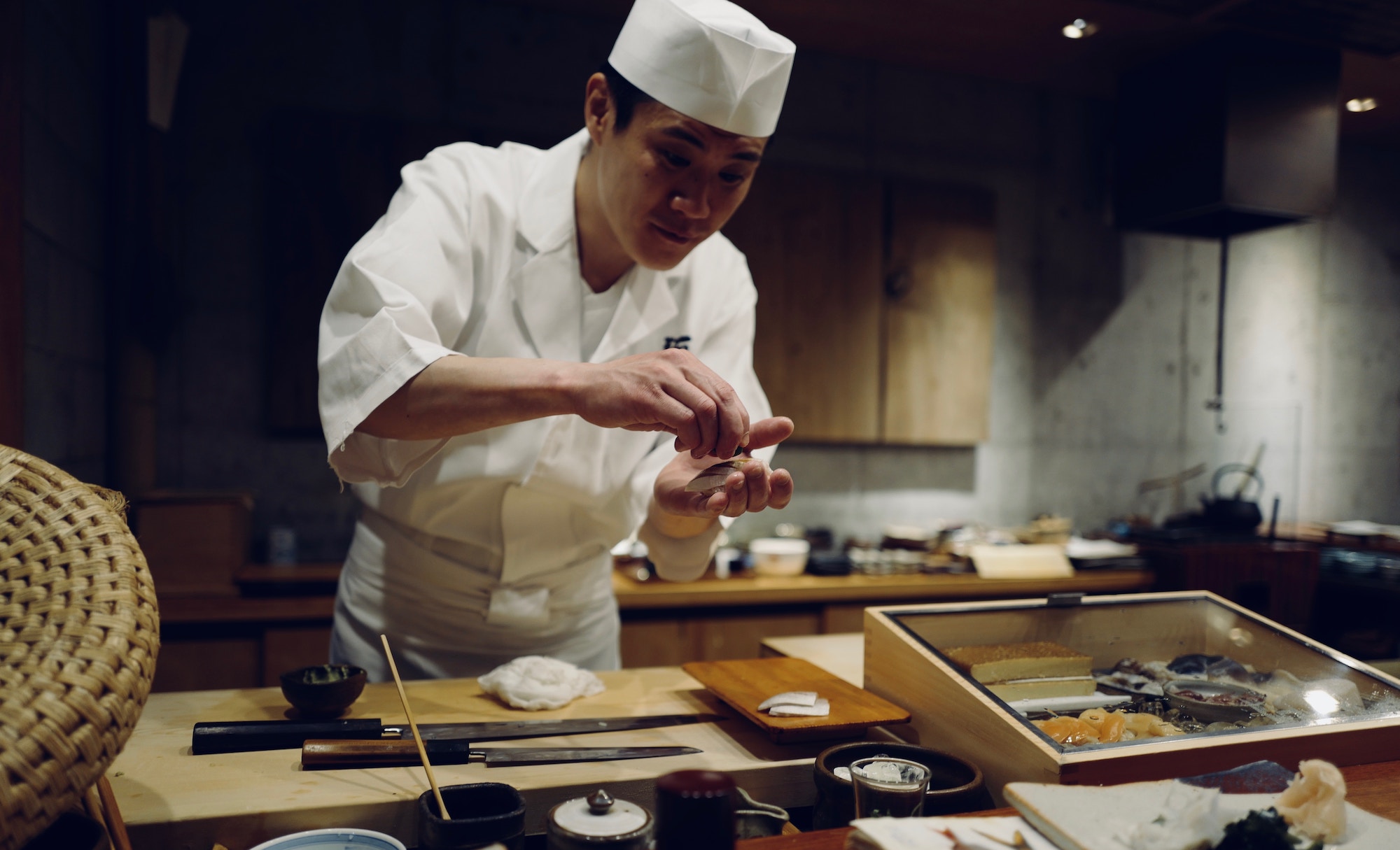 Traditional Japanese Sushi Rolls