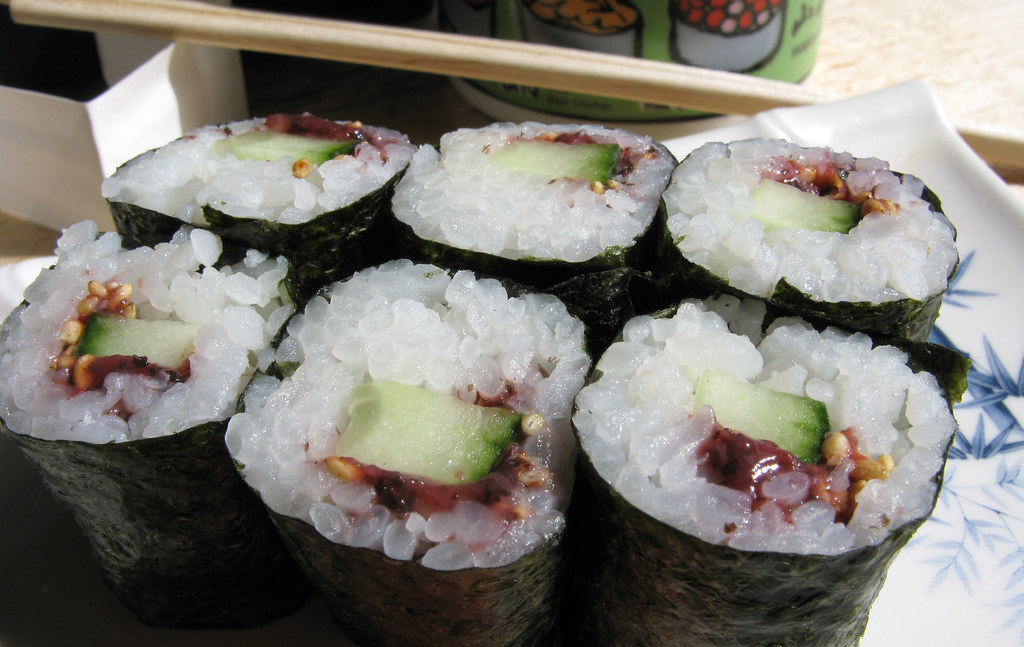 7. Pickled Plum And Cucumber Roll (Umekyu)