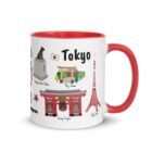 Tokyo skyline mug inspired by Starbucks Japan collection, with Mount Fuji and Tokyo Tower illustration